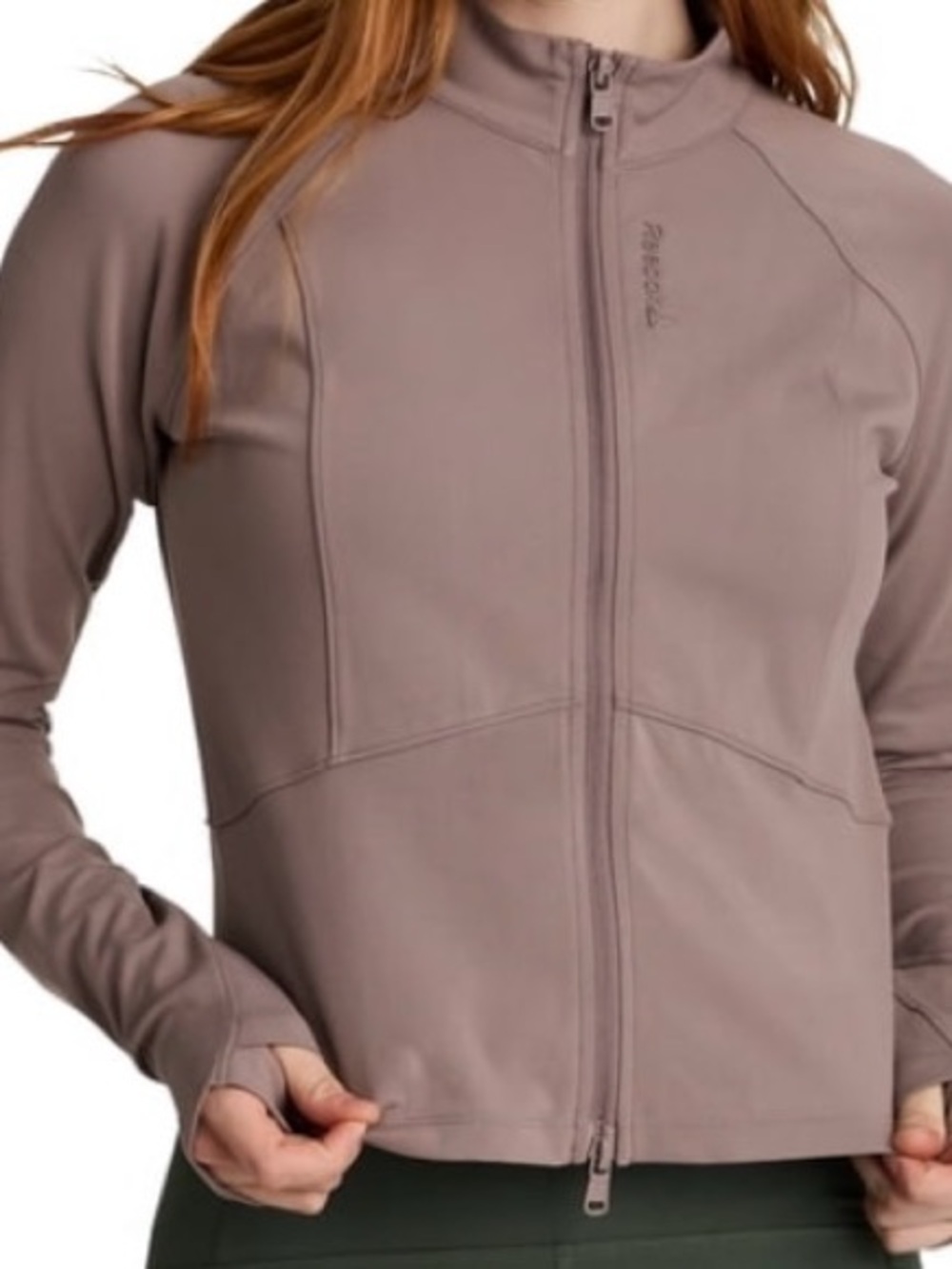 Reebok Women's Reflex Cropped Full Zip Performance Jacket